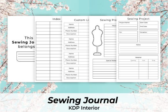 Download Sewing Planner Journal for KDP Interiors - Kdp interior Collection