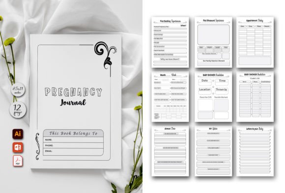 Download My Pregnancy Journal Log | KDP Interior - Kdp interior Collection