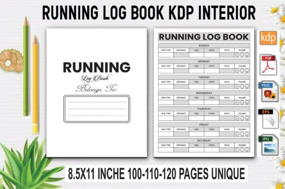 Download Running Log Book | KDP Interior - Kdp interior Collection
