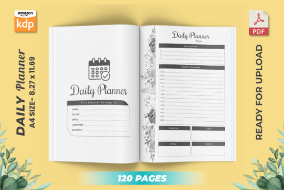 Download Daily Planner KDP Interior - Printable - Kdp interior Collection