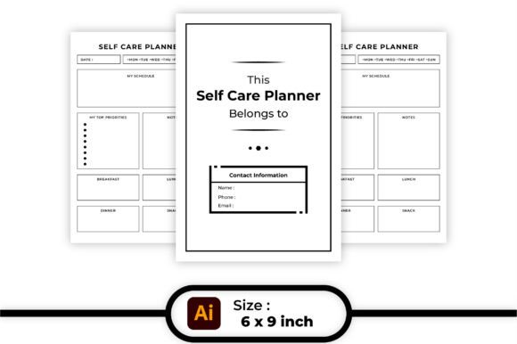 Download Self Care Planner KDP Interior Printable - Kdp interior Collection