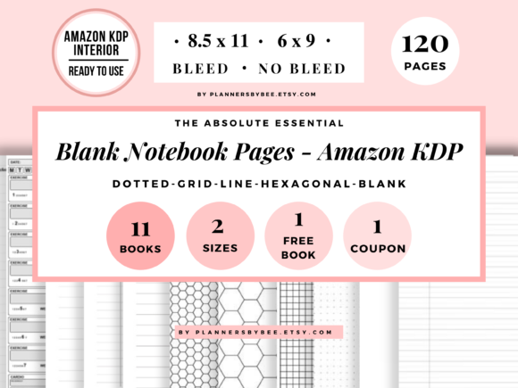 Download KDP Interior Templates 12 Books 120 Page - Kdp interior Collection
