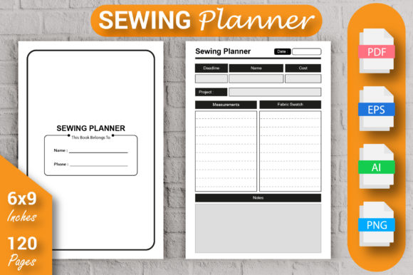 Download Sewing Planner  - KDP Interior - Kdp interior Collection
