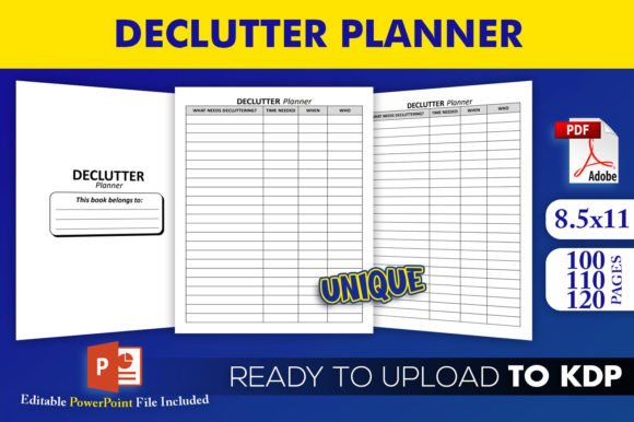 Download Declutter Planner KDP Interior Template - Kdp interior Collection