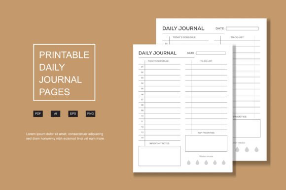 Download Daily Journal, Kdp Interior Pages - Kdp interior Collection