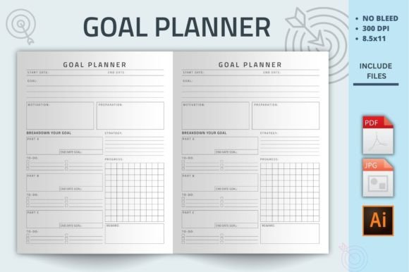 Download Goal Planner Kdp Interior - Kdp interior Collection