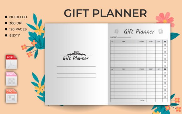 Download Gift List Tracker – KDP Interior - Kdp interior Collection