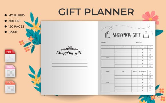 Download Gift Planner or Tracker KDP Interior - Kdp interior Collection