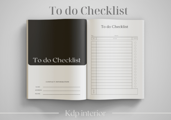 Download To Do Checklist  -  KDP Interior - Kdp interior Collection