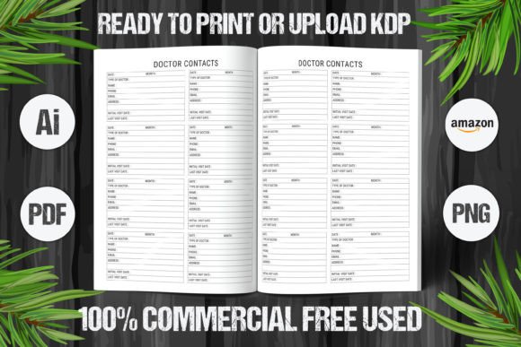 Download Doctor Contacts Book 2023 KDP Interior - Kdp interior Collection
