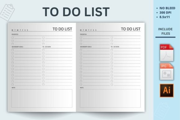 Download Minimal to Do List Kdp Interior - Kdp interior Collection