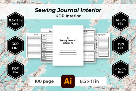 Download Sewing Planner Journal KDP Interiors - Kdp interior Collection