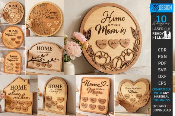 Download Mother's Day Gift Idea Laser Cut Bundle - Bundle Collection