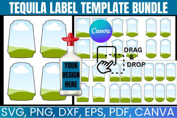 Download Tequila Label Canva Template Bundle - Bundle Collection