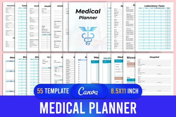 Download Medical Planner Canva Kdp Interior - Kdp interior Collection