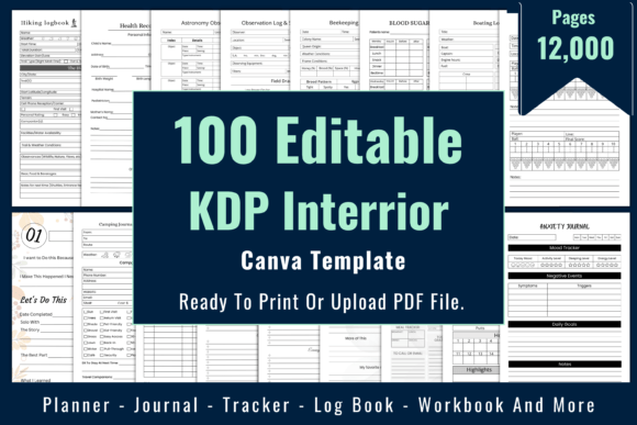 Download 100 Editable KDP Interior Template - Kdp interior Collection